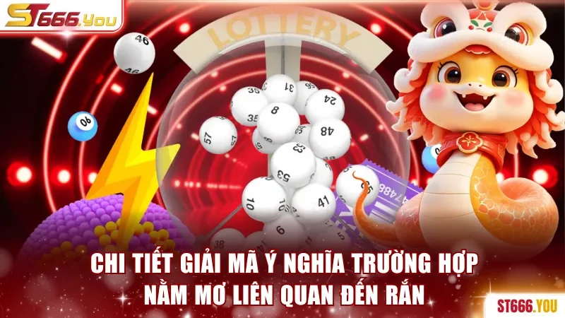 Mơ Thấy Rắn Báo Điềm Gì? Giải Mã Bất Ngờ Cùng ST666 3 Chi tiết giải mã ý nghĩa trường hợp nằm mơ liên quan đến rắn